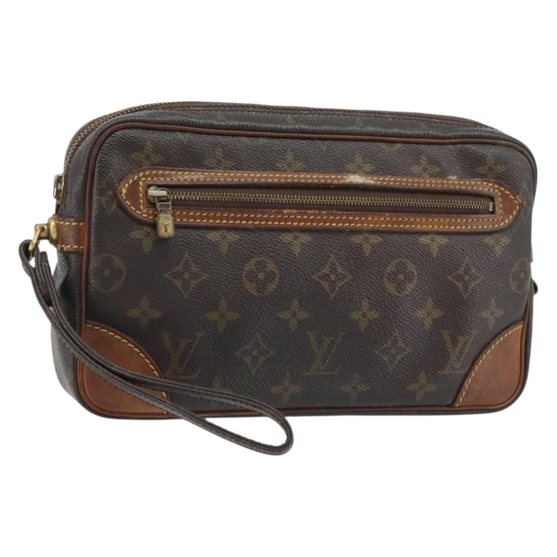 Monogram Canvas Marly Dragonne GM Clutch by Louis Vuitton M51825: Monogram Canvas Marly Dragonne GM Clutch by Louis Vuitton M51825 This Louis Vuitton Monogram Marly Dragonne GM clutch bag features the signature monogram canvas and is designed for women. Made in Fran