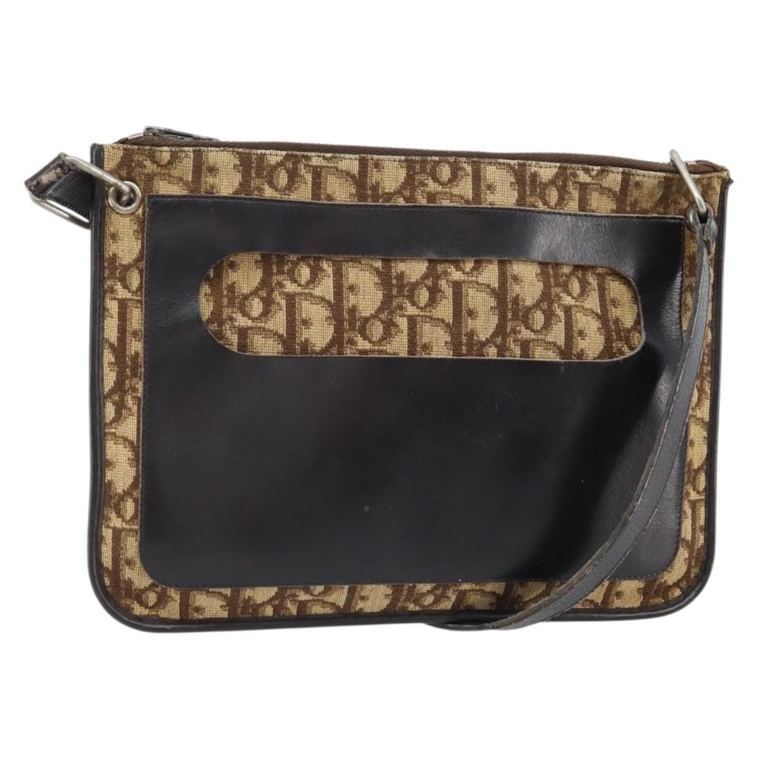 Christian Dior Trotter Beige Canvas Shoulder Bag for Women: Christian Dior Trotter Beige Canvas Shoulder Bag for Women Authentic Christian Dior shoulder bag in beige Trotter canvas. This women's bag was made in France and includes only the item shown, with no 