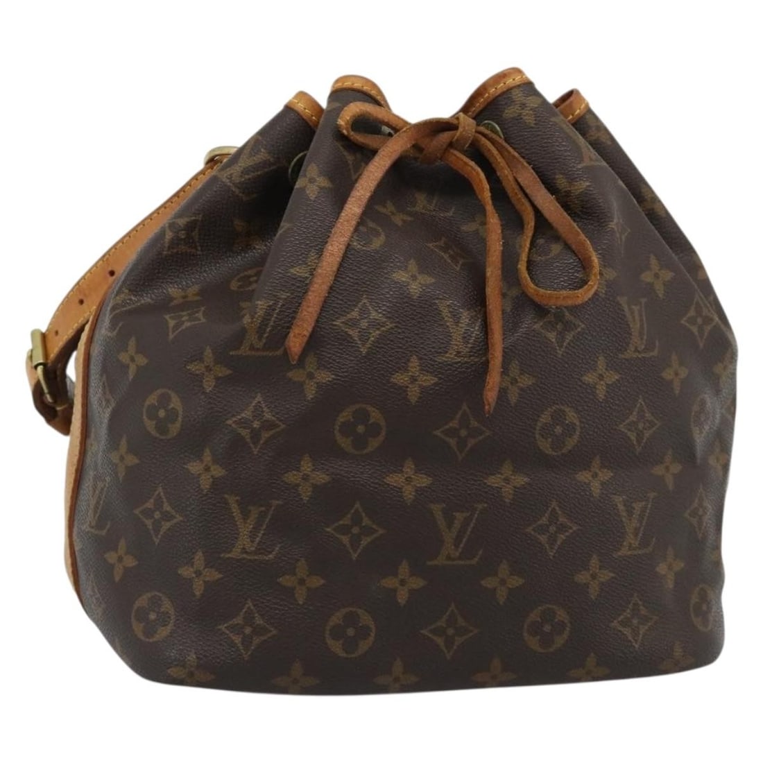 Louis Vuitton M42226 Petit Noe Monogram Canvas Shoulder Bag: Louis Vuitton M42226 Petit Noe Monogram Canvas Shoulder Bag Louis Vuitton Petit Noe shoulder bag in Monogram Canvas with a Monogram color pattern. Made in France, this bag features a shoulder strap an