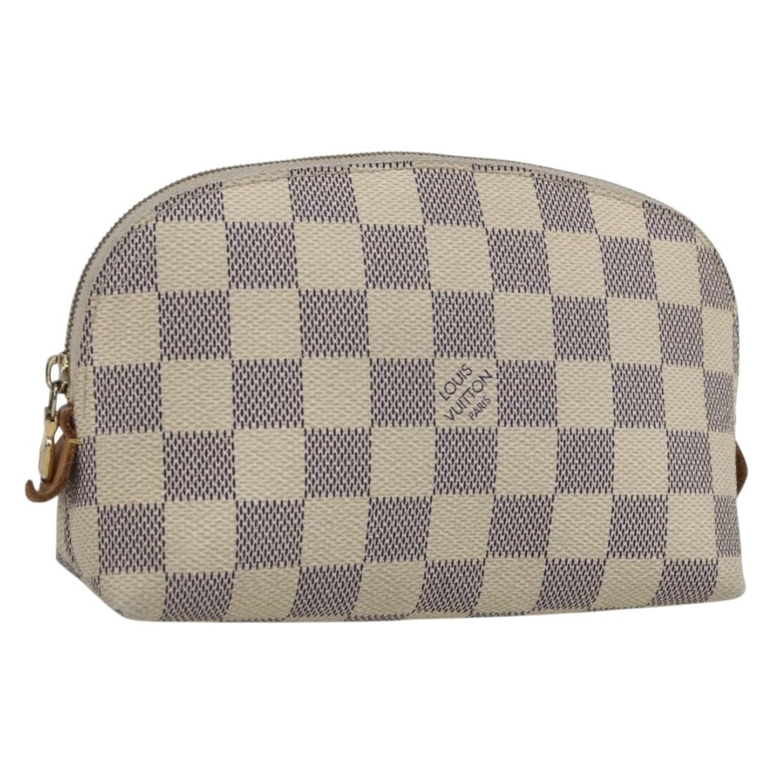 Louis Vuitton N60024 Damier Azur Cosmetic PM Pouch: Louis Vuitton N60024 Damier Azur Cosmetic PM Pouch Louis Vuitton Damier Azur Pochette Cosmetic PM pouch in Damier Azur canvas, made in Spain. This women's pouch measures approximately 17 cm W x 12 cm 