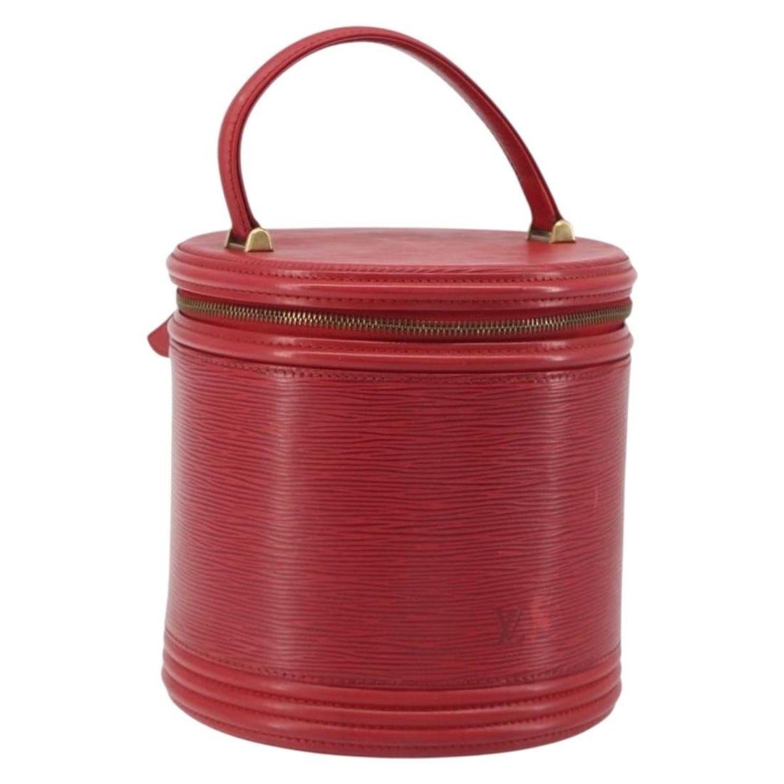 Louis Vuitton Cannes Red Epi Leather Handbag M48037: Louis Vuitton Cannes Red Epi Leather Handbag M48037 A Louis Vuitton Epi Cannes handbag in red Epi leather, made in France. This item is identified by product number M48037 and serial number AS0975. It