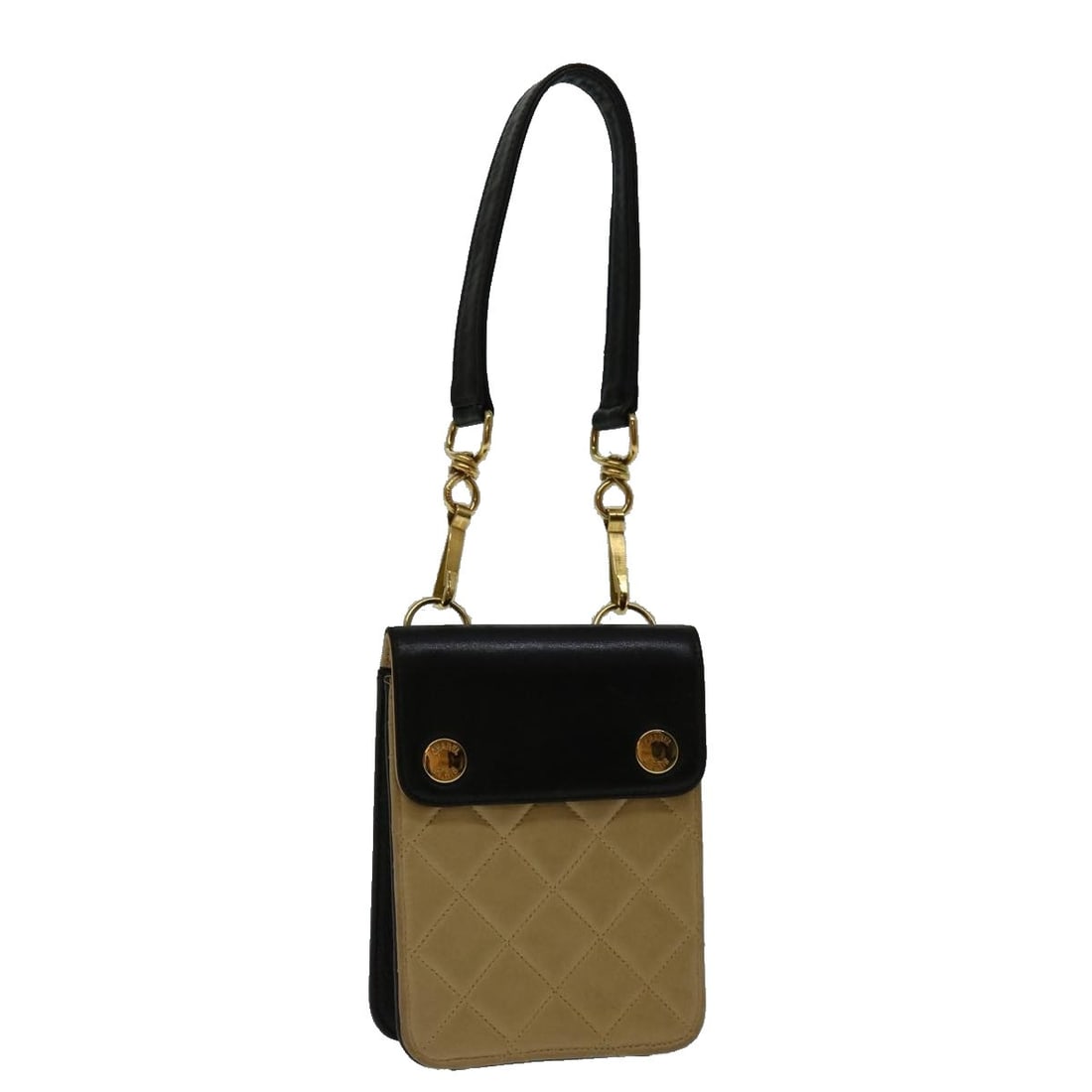 CHANEL CC Matelasse Beige Leather Handbag 68905A: CHANEL CC Matelasse Beige Leather Handbag 68905A CHANEL matelasse hand bag in beige leather with CC detailing. This women's bag is made in Italy and is offered with the item only; box and dust bag are