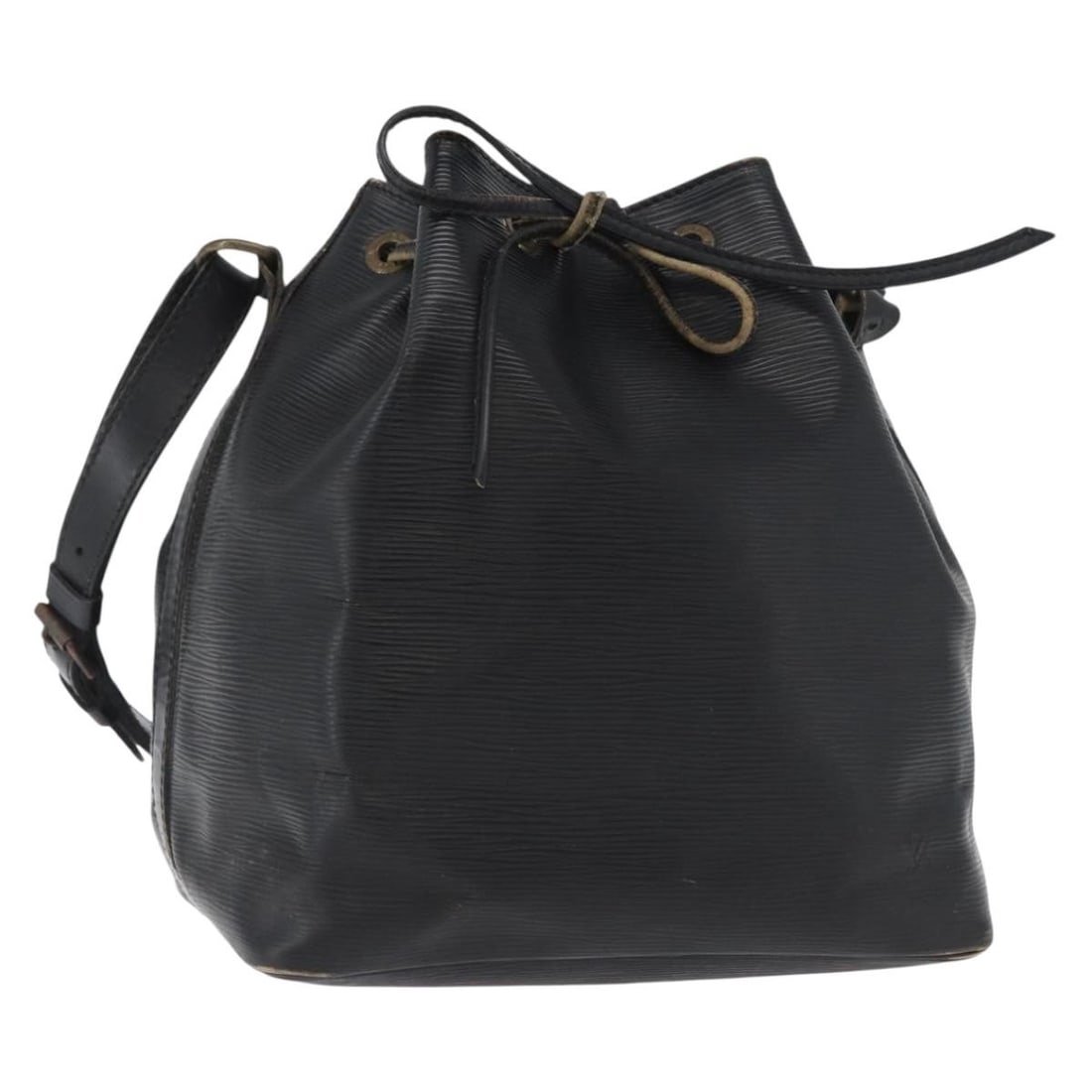 Louis Vuitton Petit Noe Epi Leather Black Shoulder Bag M44102: Louis Vuitton Petit Noe Epi Leather Black Shoulder Bag M44102 This Louis Vuitton Epi Petit Noe shoulder bag in black features the signature Epi leather exterior, offering a distinctive textured look. 