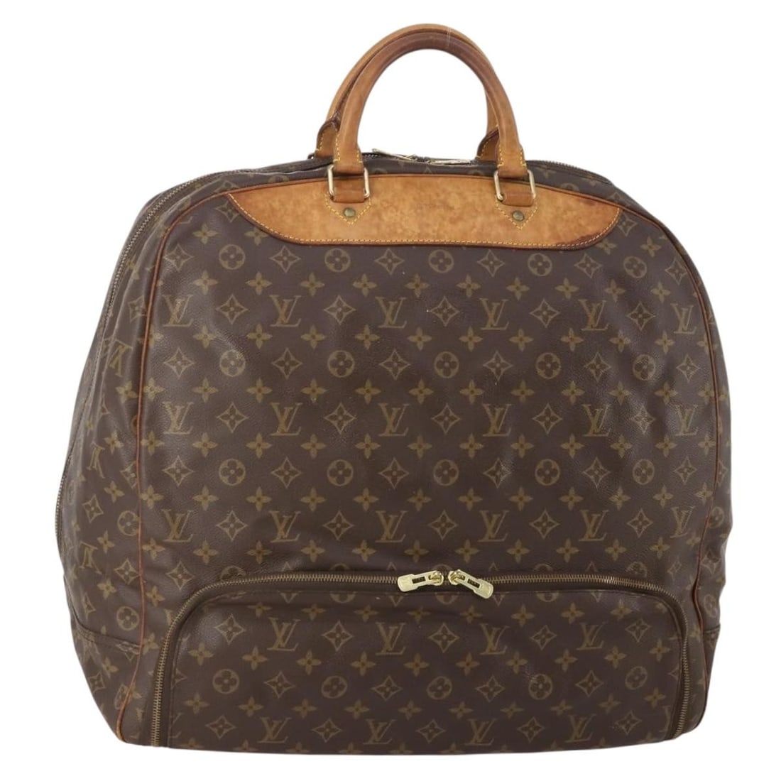 Louis Vuitton M41443 Evasion Monogram Canvas Boston Bag France: Louis Vuitton M41443 Evasion Monogram Canvas Boston Bag France Louis Vuitton Monogram Evasion Boston Bag in monogram canvas, made in France. This women's bag is offered without the original box or dus