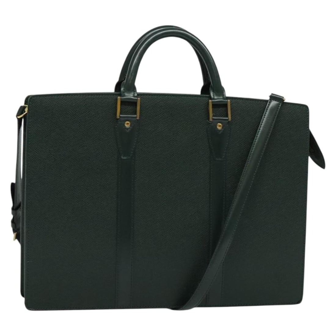 LOUIS VUITTON Taiga Porte Documents Rozan Business Bag M30054 Epicea Auth: LOUIS VUITTON Taiga Porte Documents Rozan Business Bag M30054 Epicea Auth This Louis Vuitton Taiga Porte Documents Rozan Business Bag in Epicea is crafted from premium Taiga leather, showcasing both e