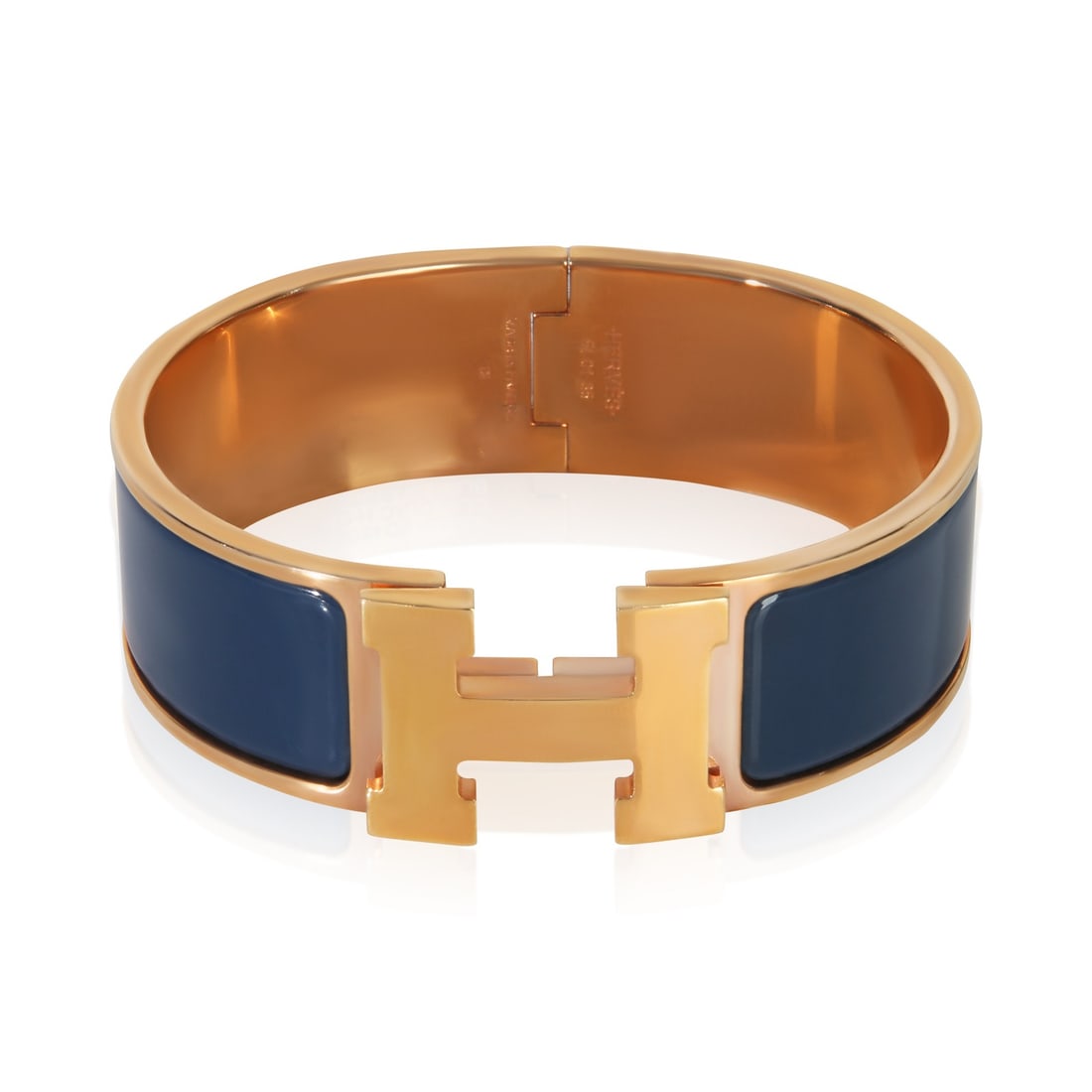 Womens Gold Plated Bracelet Clic Clac Bleu Biarritz: Womens Gold Plated Bracelet Clic Clac Bleu Biarritz Pre-owned women's Clic Clac bracelet from the Bleu Biarritz collection. This gold-plated bracelet features a pusher clasp and comes without original