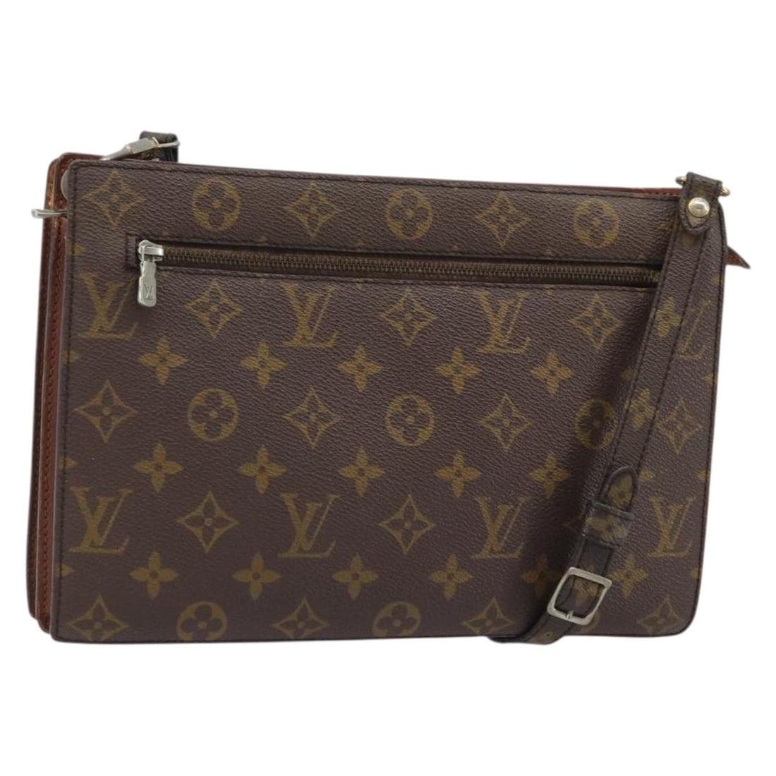 Monogram Canvas Angian Shoulder Bag by Louis Vuitton M51205: Monogram Canvas Angian Shoulder Bag by Louis Vuitton M51205 This Louis Vuitton Monogram Angian shoulder bag features the signature monogram canvas exterior and is designed for women. The bag measures 
