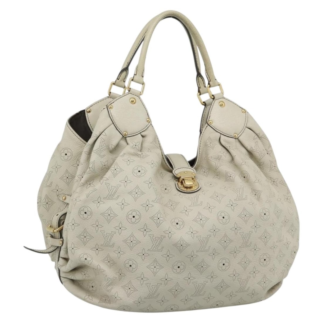 Louis Vuitton Mahina XL Beige Leather Tote Bag M93978: Louis Vuitton Mahina XL Beige Leather Tote Bag M93978 Louis Vuitton Punching Mahina XL Tote Bag in beige leather, made in France. This women's tote bag comes with a dust bag and features the M93978 pr