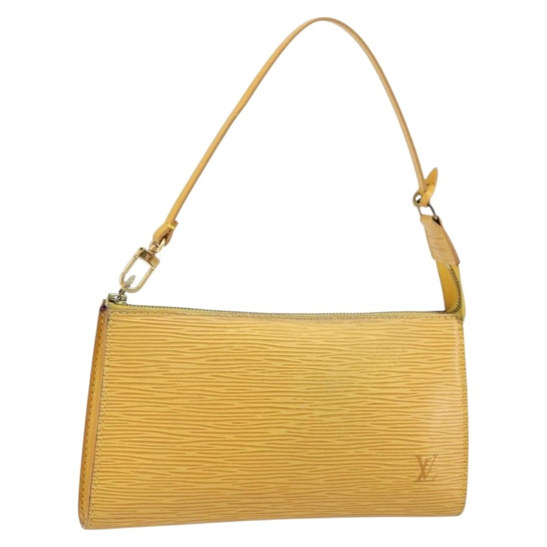 Louis Vuitton M52949 Epi Leather Accessory Pouch Yellow Spain: Louis Vuitton M52949 Epi Leather Accessory Pouch Yellow Spain Louis Vuitton Epi Pochette Accessoires pouch in yellow Epi leather. This women's accessory pouch was made in Spain and is offered as the i