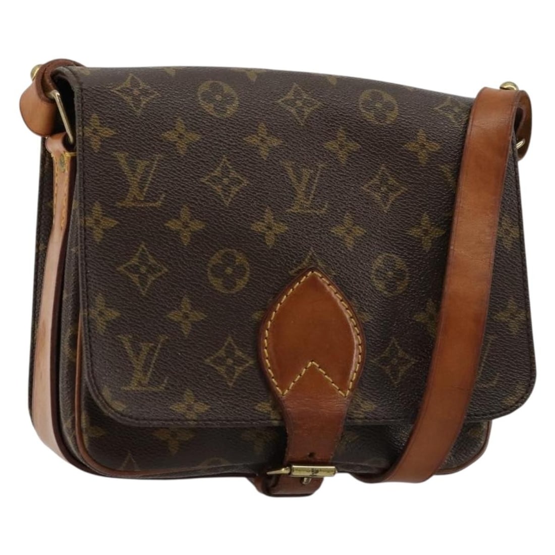 Louis Vuitton M51253 Cartouchiere MM Monogram Canvas Shoulder Bag: Louis Vuitton M51253 Cartouchiere MM Monogram Canvas Shoulder Bag Louis Vuitton Monogram Cartouchiere MM shoulder bag in Monogram Canvas, made in France. Designed for women, this bag measures approxim