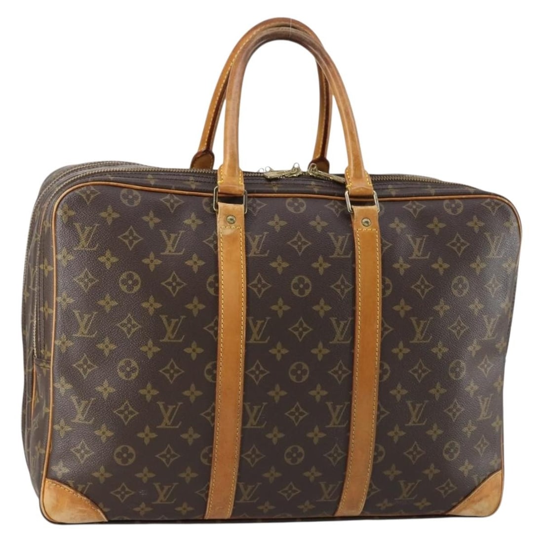 LOUIS VUITTON Monogram Sirius 45 Boston Bag M41408 Authentic: LOUIS VUITTON Monogram Sirius 45 Boston Bag M41408 Authentic This authentic LOUIS VUITTON Monogram Sirius 45 Boston Bag is a stylish and functional accessory crafted from durable Monogram Canvas. Made