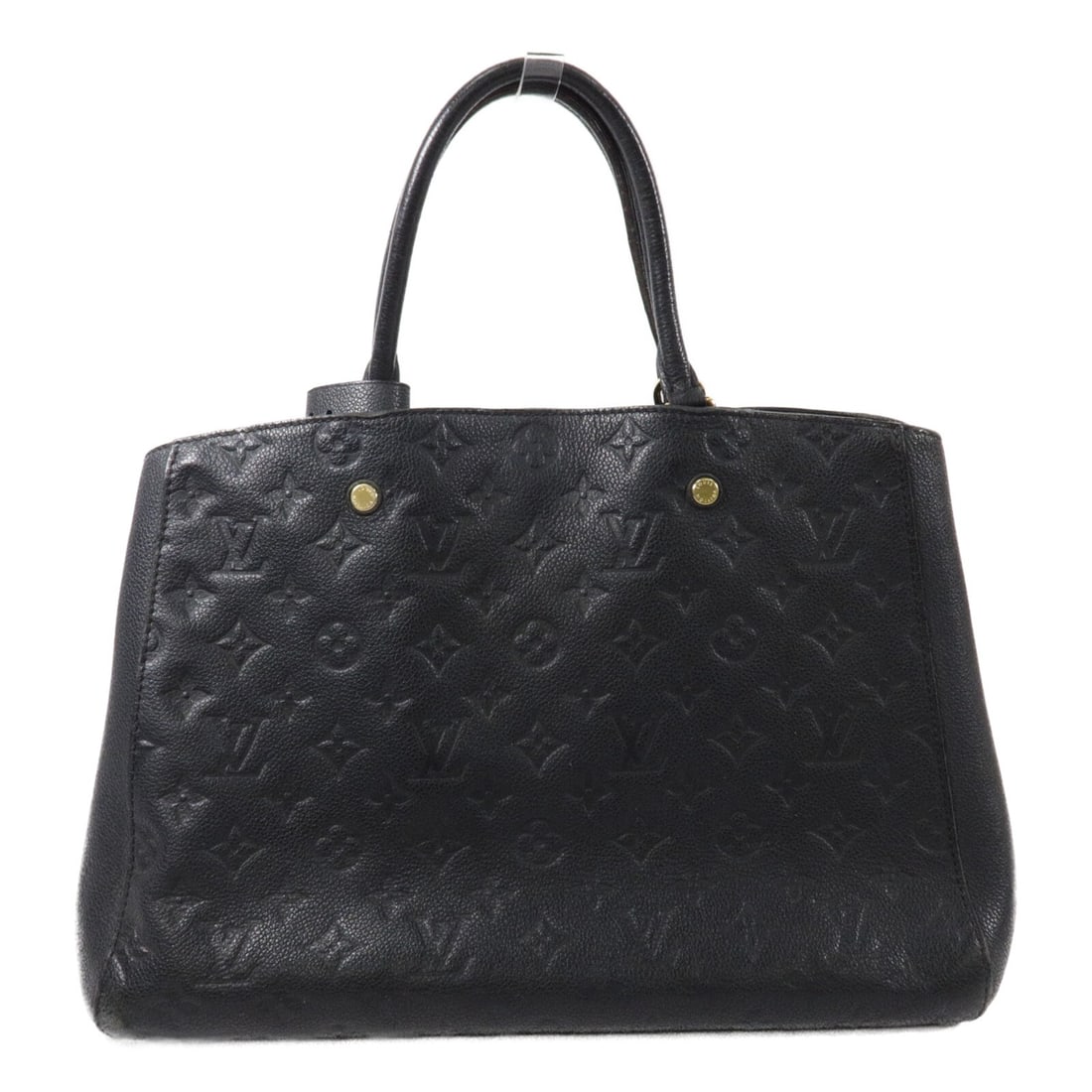 Louis Vuitton Montaigne MM Monogram Empreinte Calfskin Shoulder Bag M41048: Louis Vuitton Montaigne MM Monogram Empreinte Calfskin Shoulder Bag M41048 The Louis Vuitton Montaigne MM is a 2-way shoulder bag in Black x Black, crafted from Monogram Empreinte and calfskin (cowhid