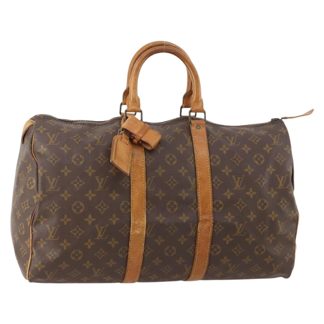 Louis Vuitton Keepall 45 Monogram Canvas Boston Bag M41428: Louis Vuitton Keepall 45 Monogram Canvas Boston Bag M41428 This Louis Vuitton Monogram Keepall 45 Boston Bag, model M41428, is crafted from the brand's signature monogram canvas. Designed for women, i