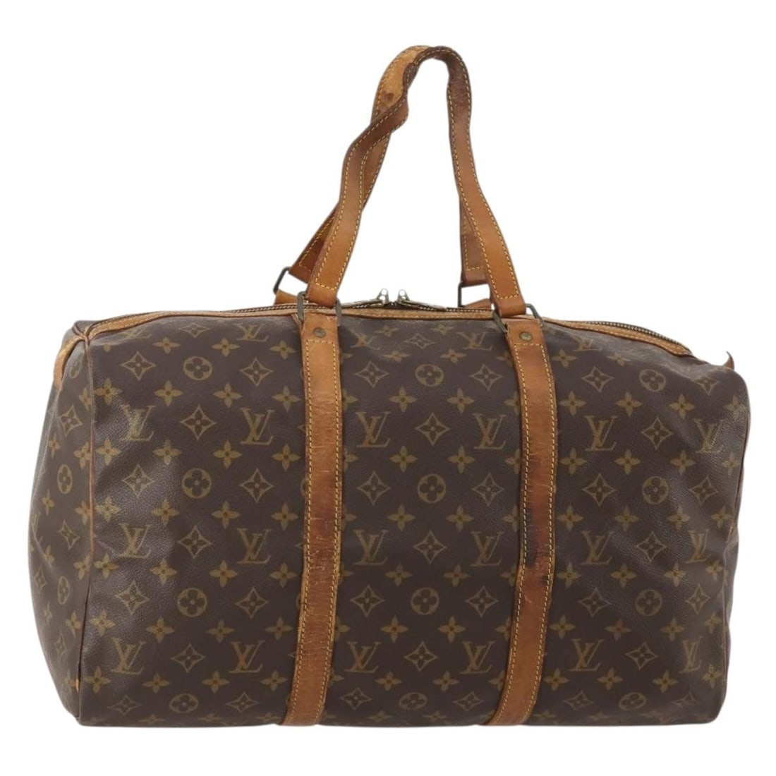 Louis Vuitton M41624 Sac Souple 45 Monogram Canvas Boston Bag: Louis Vuitton M41624 Sac Souple 45 Monogram Canvas Boston Bag Louis Vuitton Sac Souple 45 Boston Bag in Monogram Canvas, made in France. This bag features the classic Monogram pattern and the Boston b