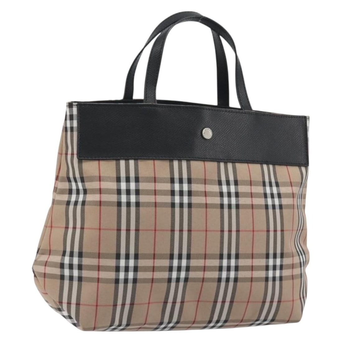 Burberry Nova Check Nylon Tote Handbag Beige Silver: Burberry Nova Check Nylon Tote Handbag Beige Silver A Burberry Nova Check tote bag in beige and silver, made from nylon and crafted in Italy. It features a tote bag style with a handle drop of approxi