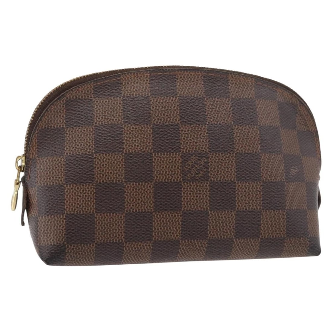 Louis Vuitton Damier Ebene Cosmetic Pouch PM N47516: Louis Vuitton Damier Ebene Cosmetic Pouch PM N47516 This is a Louis Vuitton Damier Ebene Pochette Cosmetic PM Pouch, crafted from Damier Ebene canvas. The pouch features a compact design, suitable for
