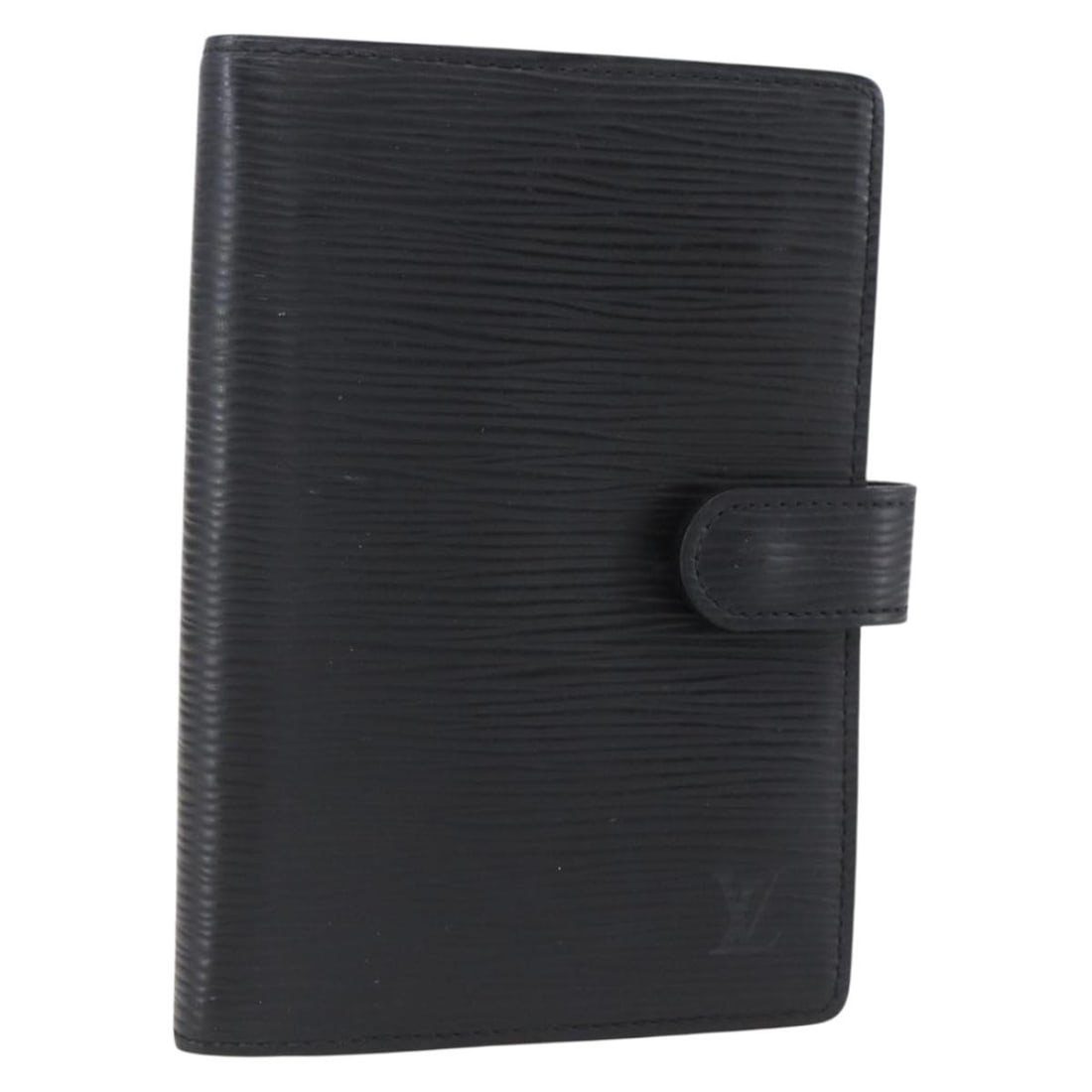 LOUIS VUITTON Epi Leather Day Planner Cover Black R20052 Auth: LOUIS VUITTON Epi Leather Day Planner Cover Black R20052 Auth This LOUIS VUITTON Epi Agenda PM Day Planner Cover is a stylish and functional accessory crafted from premium Epi leather in a classic bla