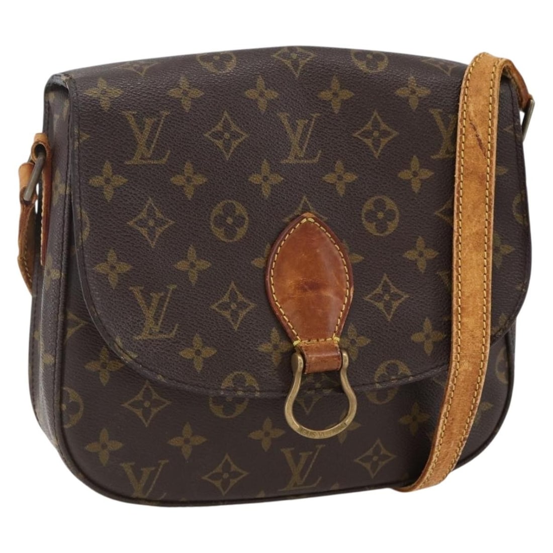Monogram Canvas Saint Cloud GM Shoulder Bag by Louis Vuitton M51242: Monogram Canvas Saint Cloud GM Shoulder Bag by Louis Vuitton M51242 This is a Louis Vuitton Monogram Saint Cloud GM shoulder bag, crafted in monogram canvas with a classic monogram color. The bag feat