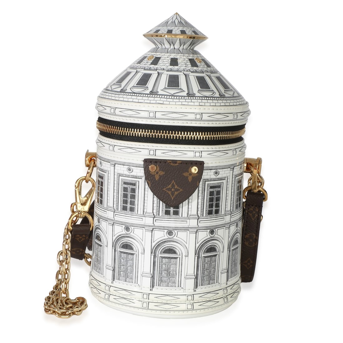 Louis Vuitton Fornasetti Architettura Cannes patent leather shoulder bag (1 of 9)