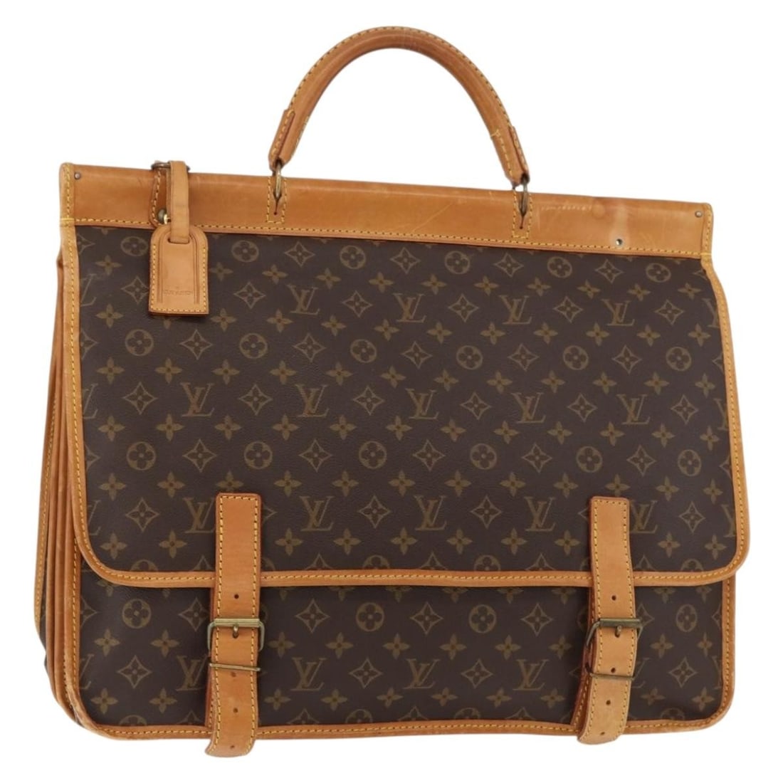 Louis Vuitton M58122 Monogram Canvas Boston Bag with Strap and Name Tag: Louis Vuitton M58122 Monogram Canvas Boston Bag with Strap and Name Tag Louis Vuitton Monogram Sac Kleber is a women's Boston bag made from Monogram Canvas and manufactured in France. It comes with a 