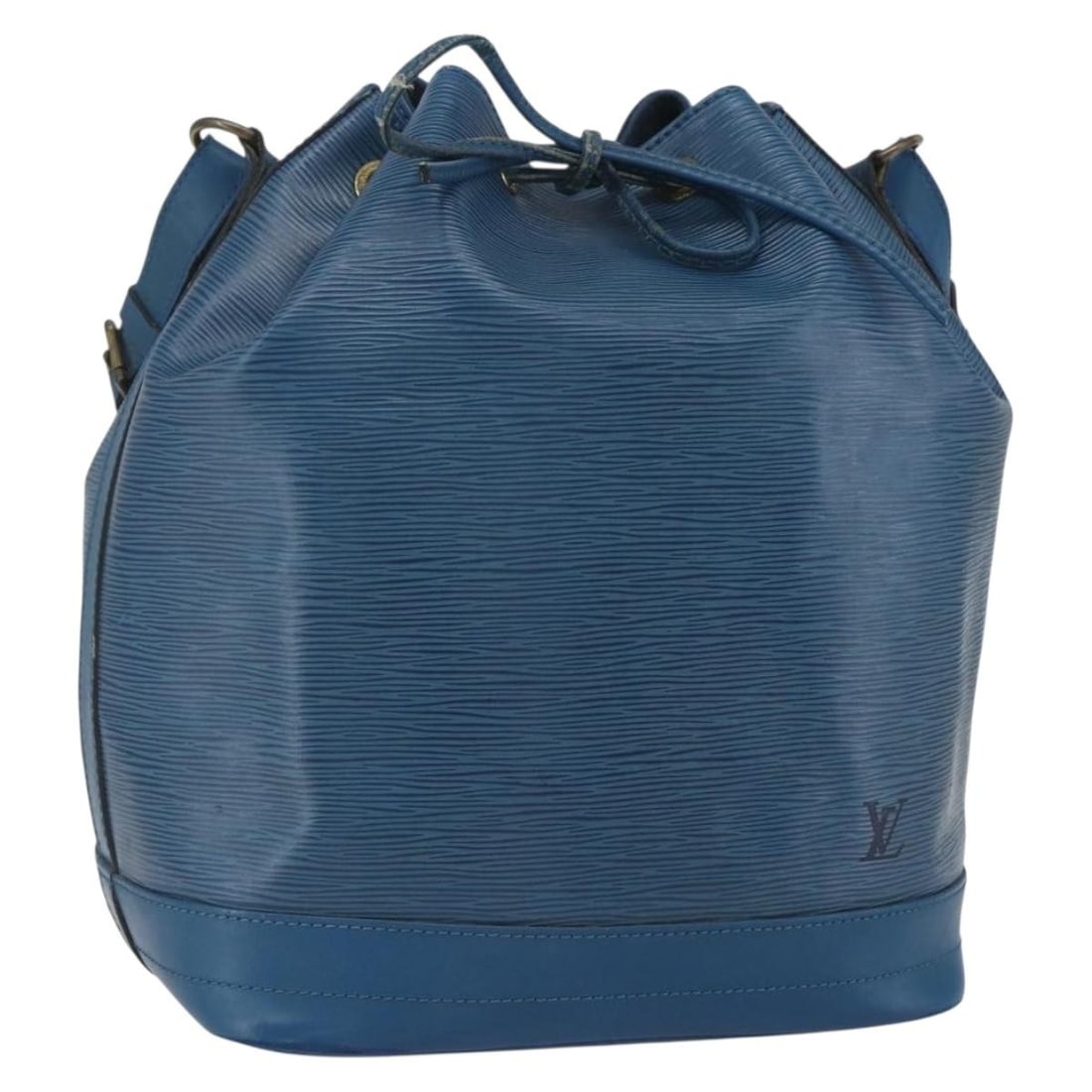 Louis Vuitton Epi Leather Noe Toledo Blue M44005 Shoulder Bag: Louis Vuitton Epi Leather Noe Toledo Blue M44005 Shoulder Bag This Louis Vuitton Noe shoulder bag features the distinctive Epi leather in Toledo Blue. Made in France, the bag showcases a classic bucke