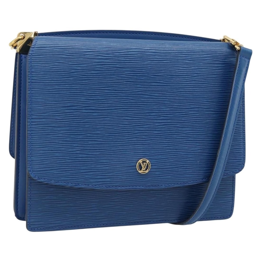 Blue Epi Leather Shoulder Bag Louis Vuitton Grenel M52362: Blue Epi Leather Shoulder Bag Louis Vuitton Grenel M52362 Louis Vuitton Epi Grenel shoulder bag in blue Epi leather. Made in France, this bag features a shoulder strap with an approximate drop of 46 t