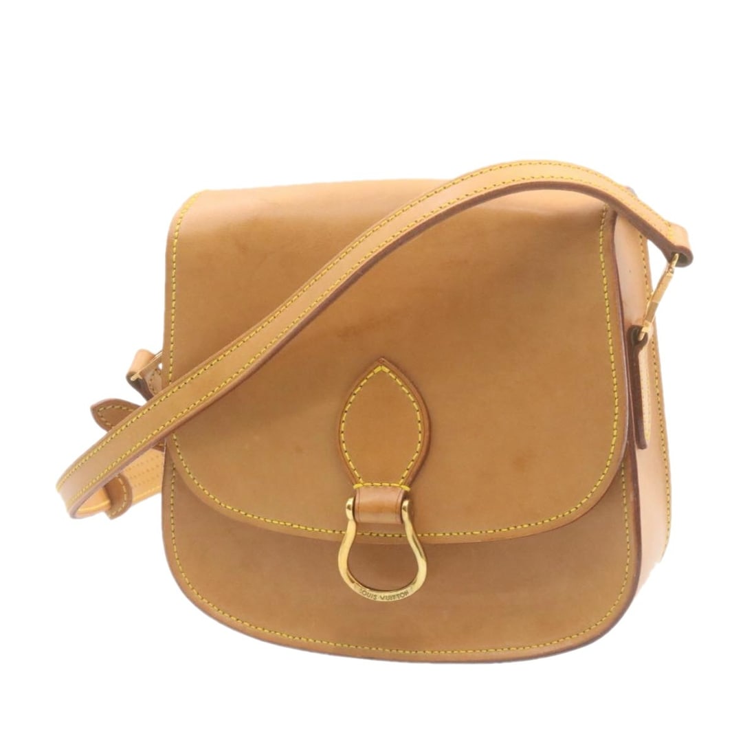 Louis Vuitton M51243 Saint Cloud MM Nomade Leather Shoulder Bag Beige: Louis Vuitton M51243 Saint Cloud MM Nomade Leather Shoulder Bag Beige Louis Vuitton Saint Cloud MM shoulder bag in beige Nomade leather. This women's bag includes a dust bag and was made in France. Co