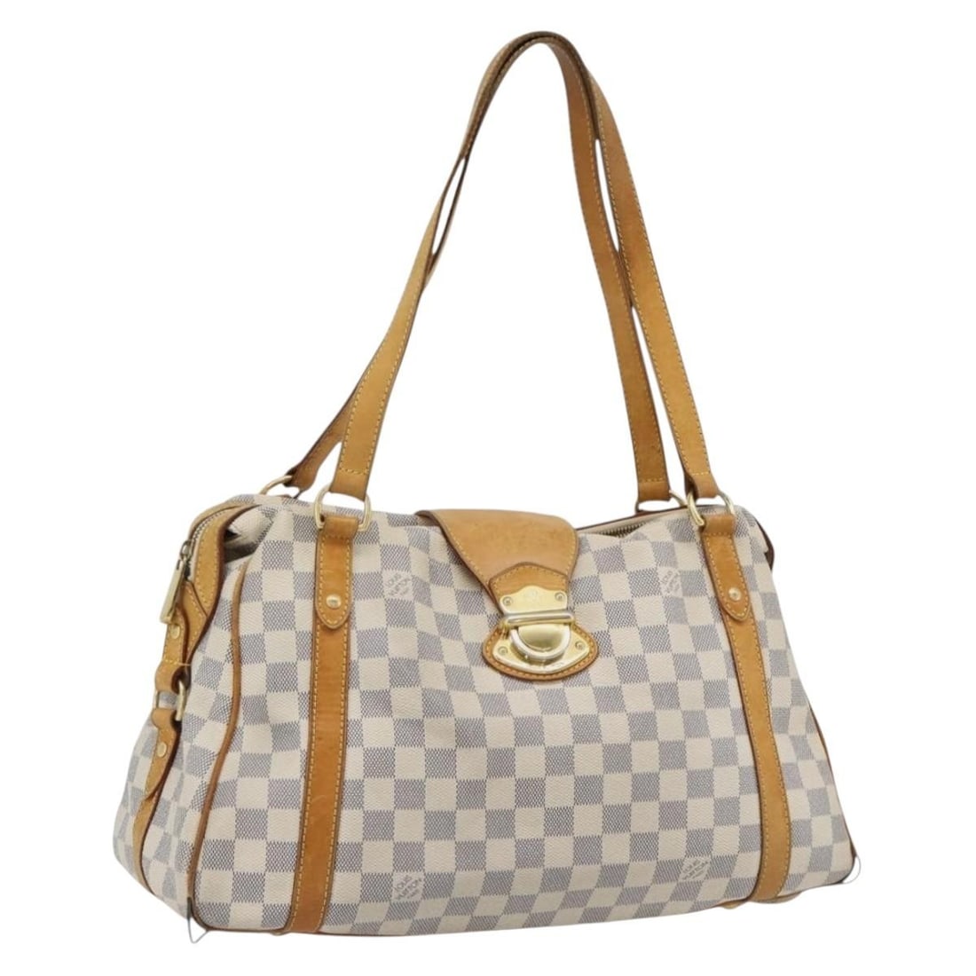 Louis Vuitton M51188 Stresa PM Damier Azur Canvas Tote: Louis Vuitton M51188 Stresa PM Damier Azur Canvas Tote Louis Vuitton Damier Azur Stresa PM tote bag in Damier Azur canvas, made in France. The bag is identified by product no. M51188 and serial no. TR