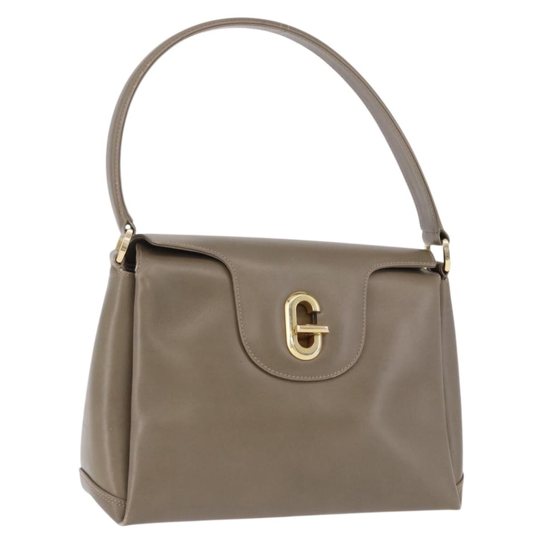 Gucci 000 406 1080 Beige Leather Handbag Gold Tone: Gucci 000 406 1080 Beige Leather Handbag Gold Tone Gucci leather hand bag in beige and gold, made in Italy. The bag measures approximately W25 x H17 x D9 cm with a handle drop of about 17 cm. It is of