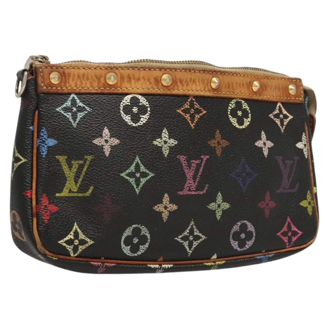 Louis Vuitton M92648 Monogram Multicolor Accessory Pouch Black: Louis Vuitton M92648 Monogram Multicolor Accessory Pouch Black Louis Vuitton Monogram Multicolor Pochette Accessoires in black Monogram Multicolor Canvas. This accessory pouch was made in France and m