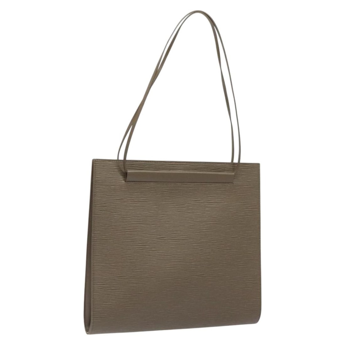 Louis Vuitton Epi Leather Santropen Gray Lilac Shoulder Bag M5246B: Louis Vuitton Epi Leather Santropen Gray Lilac Shoulder Bag M5246B This Louis Vuitton Epi Santropen shoulder bag features a gray and lilac colorway crafted from durable Epi leather. Designed for women