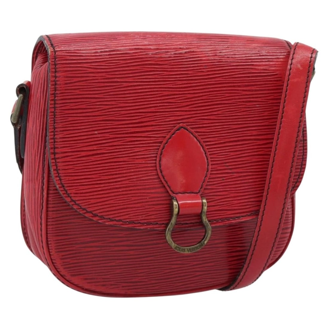 Louis Vuitton Saint Cloud PM Red Epi Leather Shoulder Bag M52217: Louis Vuitton Saint Cloud PM Red Epi Leather Shoulder Bag M52217 Louis Vuitton Epi Saint Cloud PM shoulder bag in red Epi leather, made in France. This bag is identified by product no. M52217 and has 