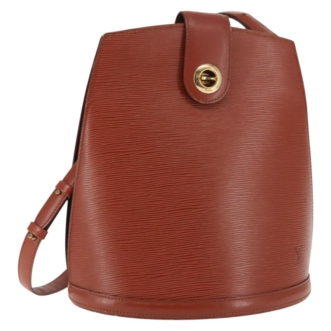 Louis Vuitton M52253 Cluny Epi Leather Shoulder Bag Brown: Louis Vuitton M52253 Cluny Epi Leather Shoulder Bag Brown Louis Vuitton Cluny shoulder bag in brown Epi leather. This women's bag is made in France and shows heavy use, including loss of shape, rubbin