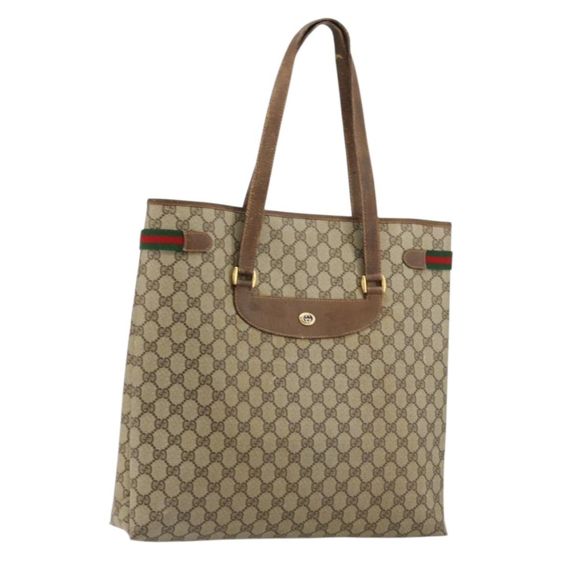 Gucci Sherry Line GG Canvas Beige Gold Tote Bag 39 02 091: Gucci Sherry Line GG Canvas Beige Gold Tote Bag 39 02 091 This GUCCI GG Supreme Web Sherry Line tote bag features the iconic GG canvas in beige and gold tones. The bag is designed for women and offers