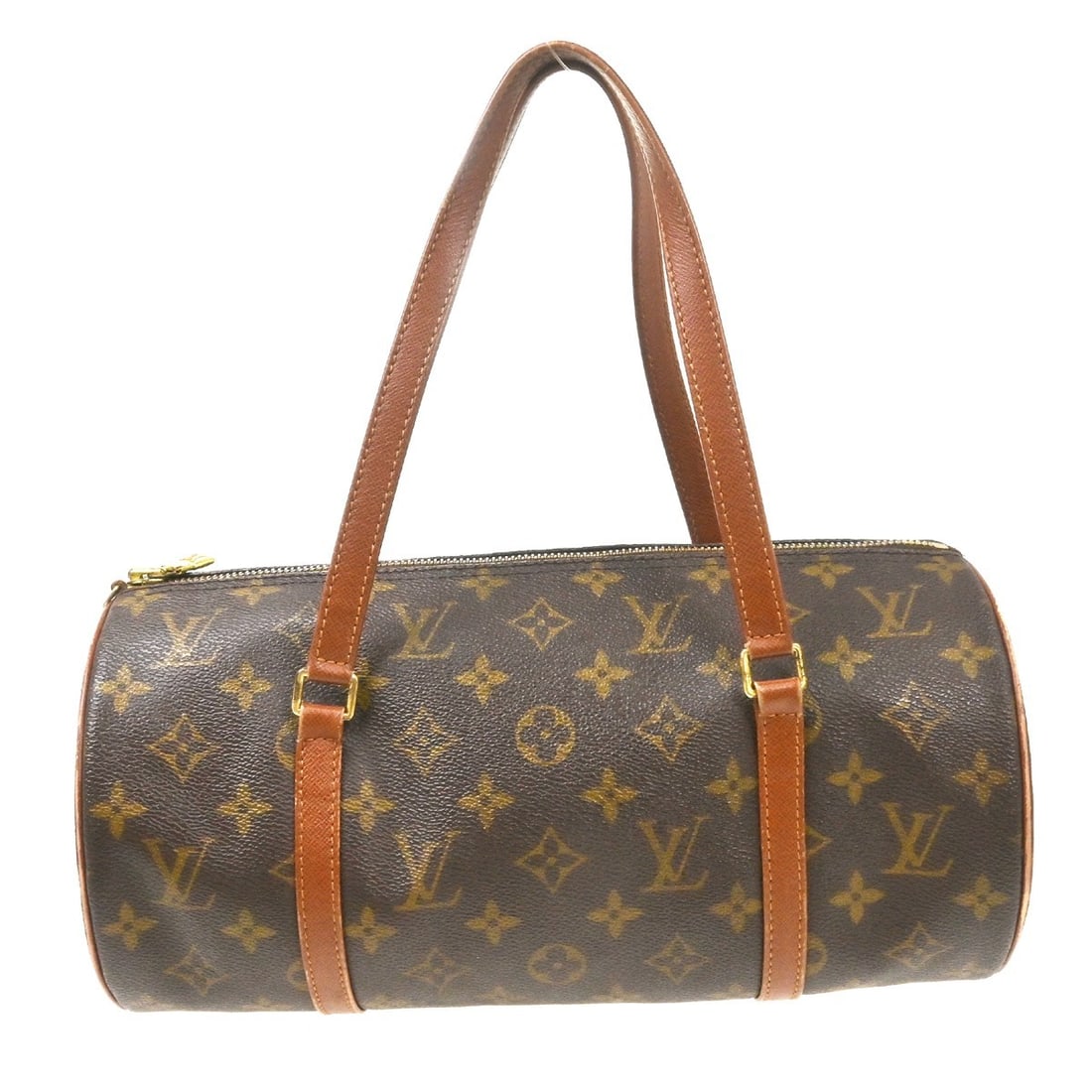 Louis Vuitton Papillon 30 Monogram Canvas Handbag M51365: Louis Vuitton Papillon 30 Monogram Canvas Handbag M51365 Vintage Louis Vuitton Papillon 30 handbag in brown Monogram canvas with leather double handles and zip closure. This women's medium handbag is 