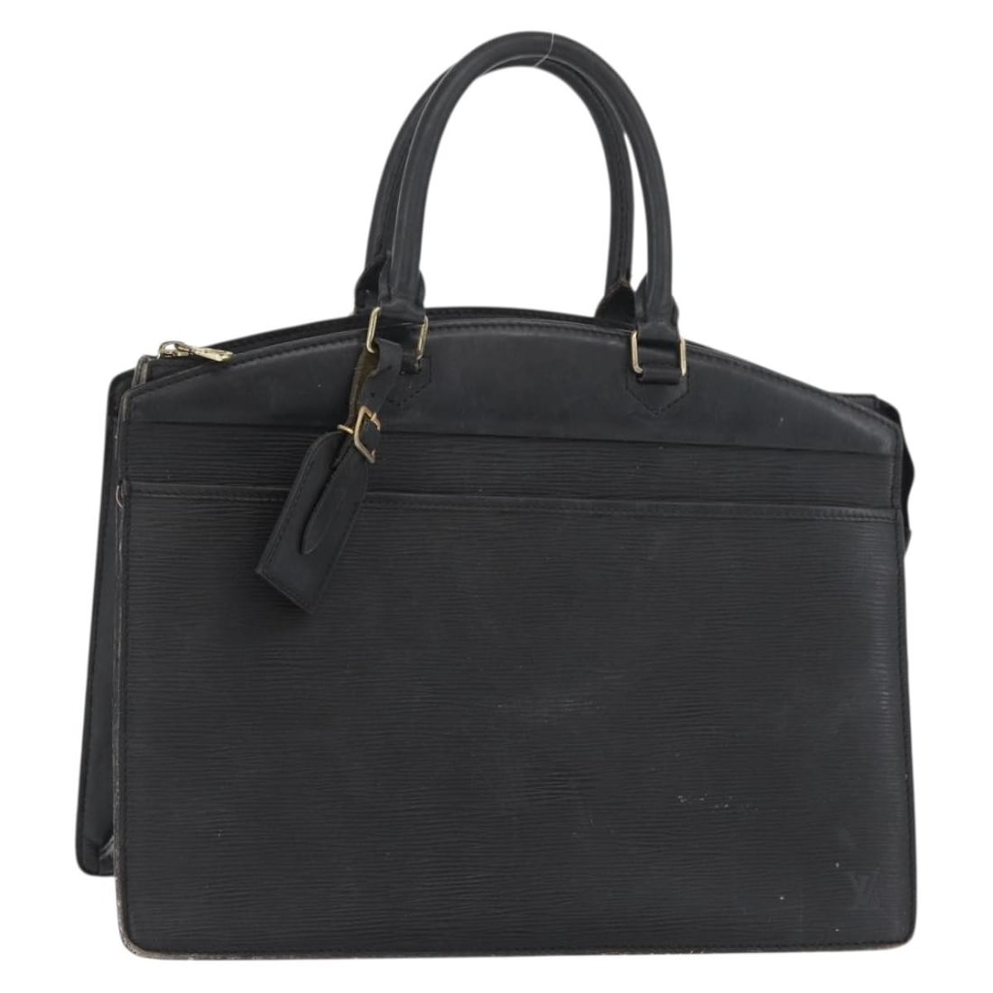 Louis Vuitton Riviera Epi Leather Black Handbag M48182 Name Tag: Louis Vuitton Riviera Epi Leather Black Handbag M48182 Name Tag This Louis Vuitton Epi Riviera Hand Bag features a classic black Epi leather exterior, offering durability and an elegant textured finis
