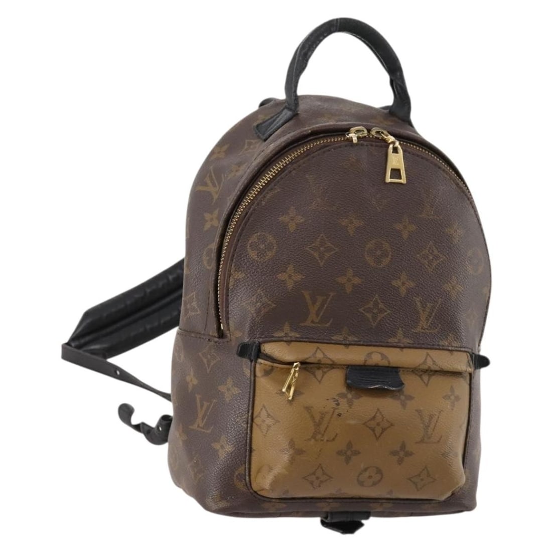 Monogram Reverse Canvas Palm Springs PM Backpack M43116 by Louis Vuitton: Monogram Reverse Canvas Palm Springs PM Backpack M43116 by Louis Vuitton This is a Louis Vuitton Palm Springs PM backpack in Monogram Reverse canvas. The bag features a compact and functional design w