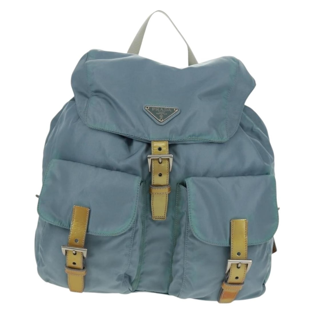 Prada nylon light blue silver backpack Italy - 13