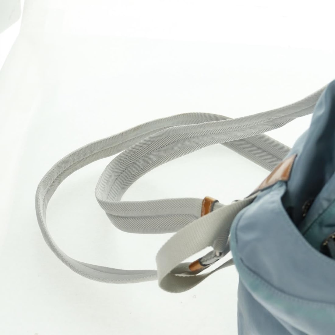Prada nylon light blue silver backpack Italy - 16