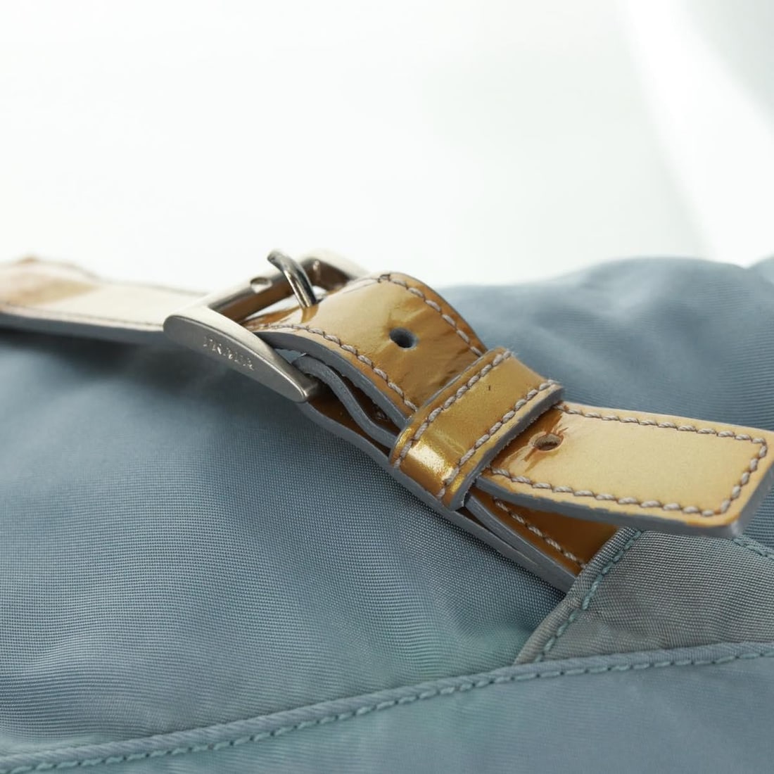 Prada nylon light blue silver backpack Italy - 9
