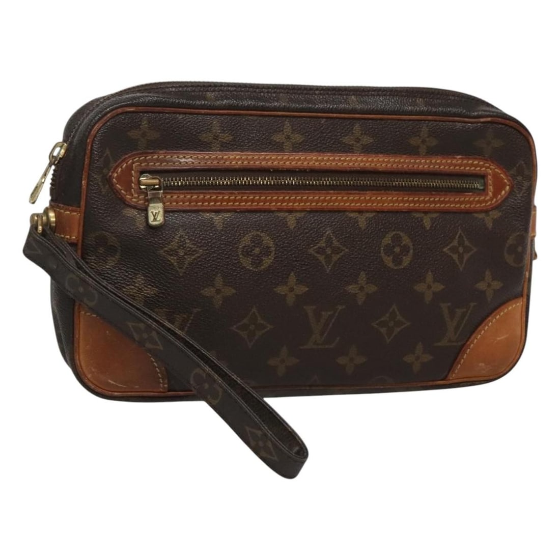 Monogram Canvas Marly Dragonne GM Clutch by Louis Vuitton M51825: Monogram Canvas Marly Dragonne GM Clutch by Louis Vuitton M51825 This is a Louis Vuitton Monogram Marly Dragonne GM clutch bag, crafted from the brand's signature monogram canvas. Designed for women, 