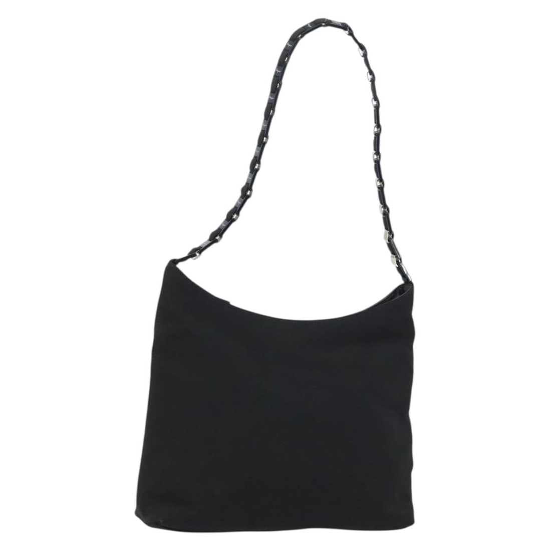 Ferragamo Vala black nylon shoulder bag Italy: Ferragamo Vala black nylon shoulder bag Italy This Salvatore Ferragamo Vala shoulder bag is crafted from black nylon and made in Italy. It features a classic shoulder bag silhouette with an approximat