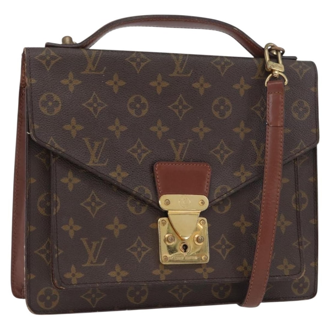 Louis Vuitton Monceau 28cm Monogram Canvas Shoulder Handbag M51185: Louis Vuitton Monceau 28cm Monogram Canvas Shoulder Handbag M51185 This Louis Vuitton Monogram Monceau 28 handbag features the iconic Monogram Canvas exterior with a shoulder strap for versatile carry