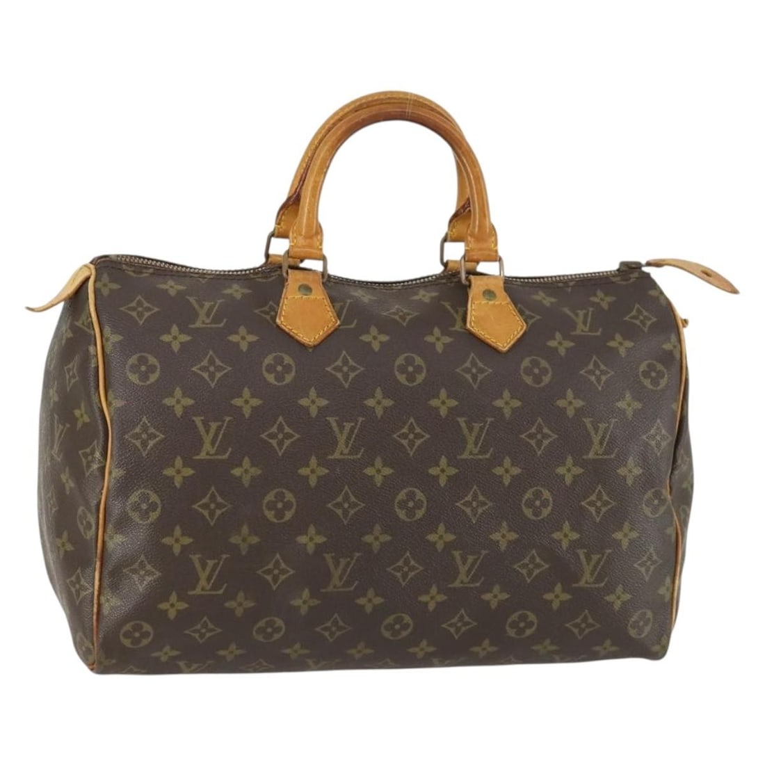 Louis Vuitton Speedy 35 Monogram Canvas Handbag M41524: Louis Vuitton Speedy 35 Monogram Canvas Handbag M41524 Louis Vuitton Monogram Speedy 35 handbag in Monogram Canvas, made in France. This item is identified as product no. M41524 and is offered in heav