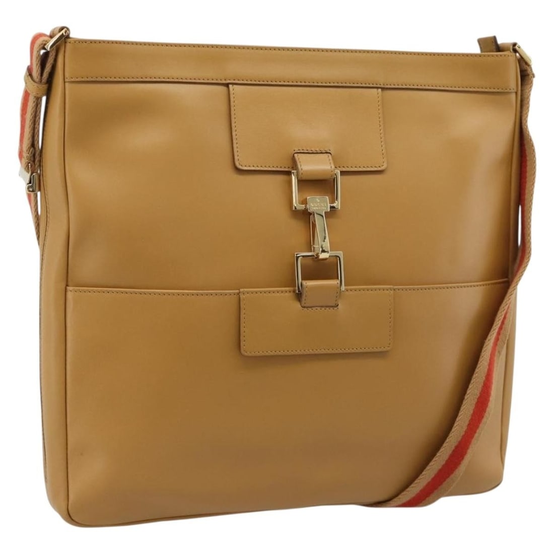 Gucci 001 4094 Sherry Line leather shoulder bag brown gold: Gucci 001 4094 Sherry Line leather shoulder bag brown gold Gucci Sherry Line shoulder bag in brown leather with gold-tone accents. This women's shoulder bag is made in Italy and comes as the bag only;
