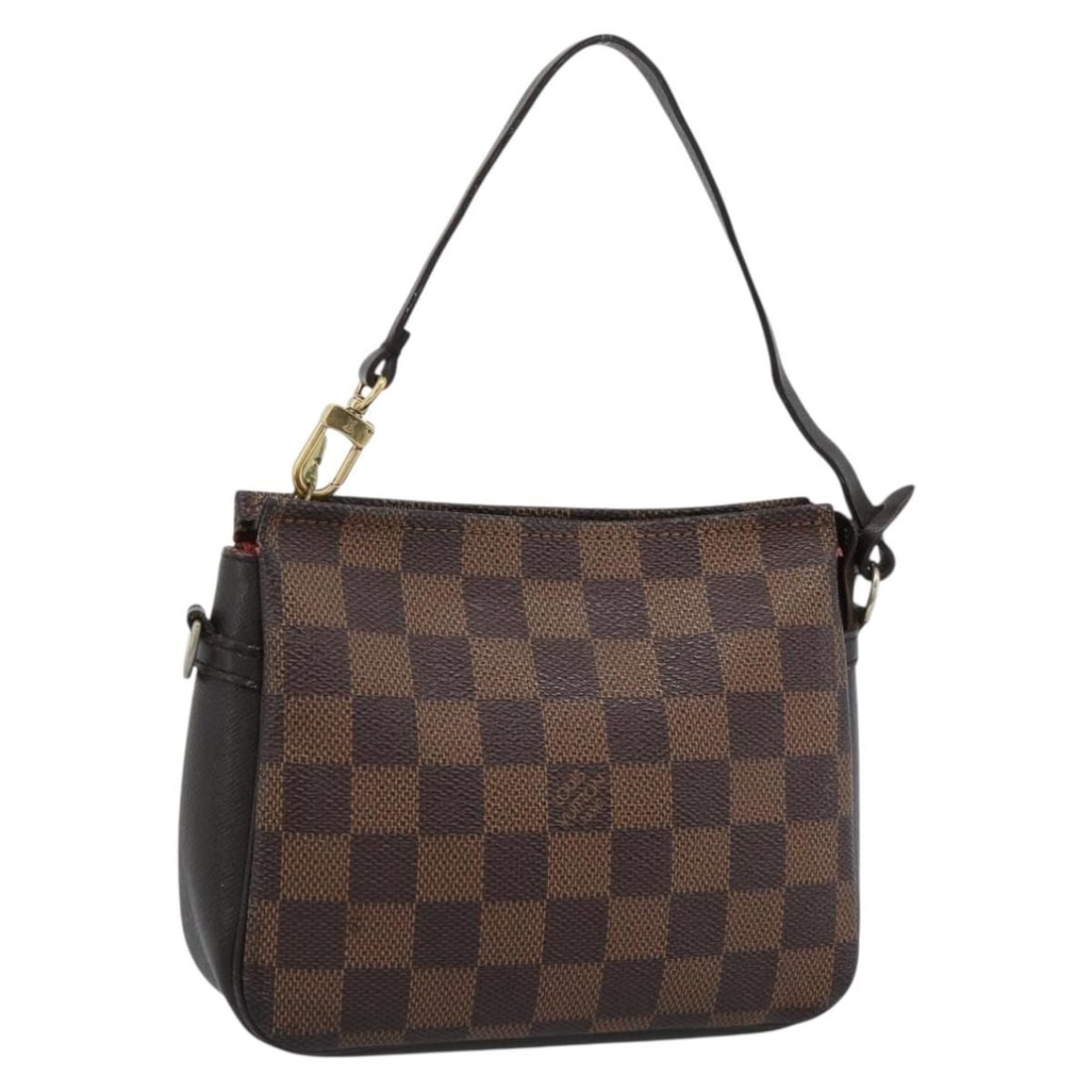 Louis Vuitton N51982 Damier Ebene Canvas Makeup Pouch France: Louis Vuitton N51982 Damier Ebene Canvas Makeup Pouch France Louis Vuitton Damier Ebene Trousse Make Up Pouch, style N51982, made in France. This women's pouch is crafted in Damier Ebene canvas and co