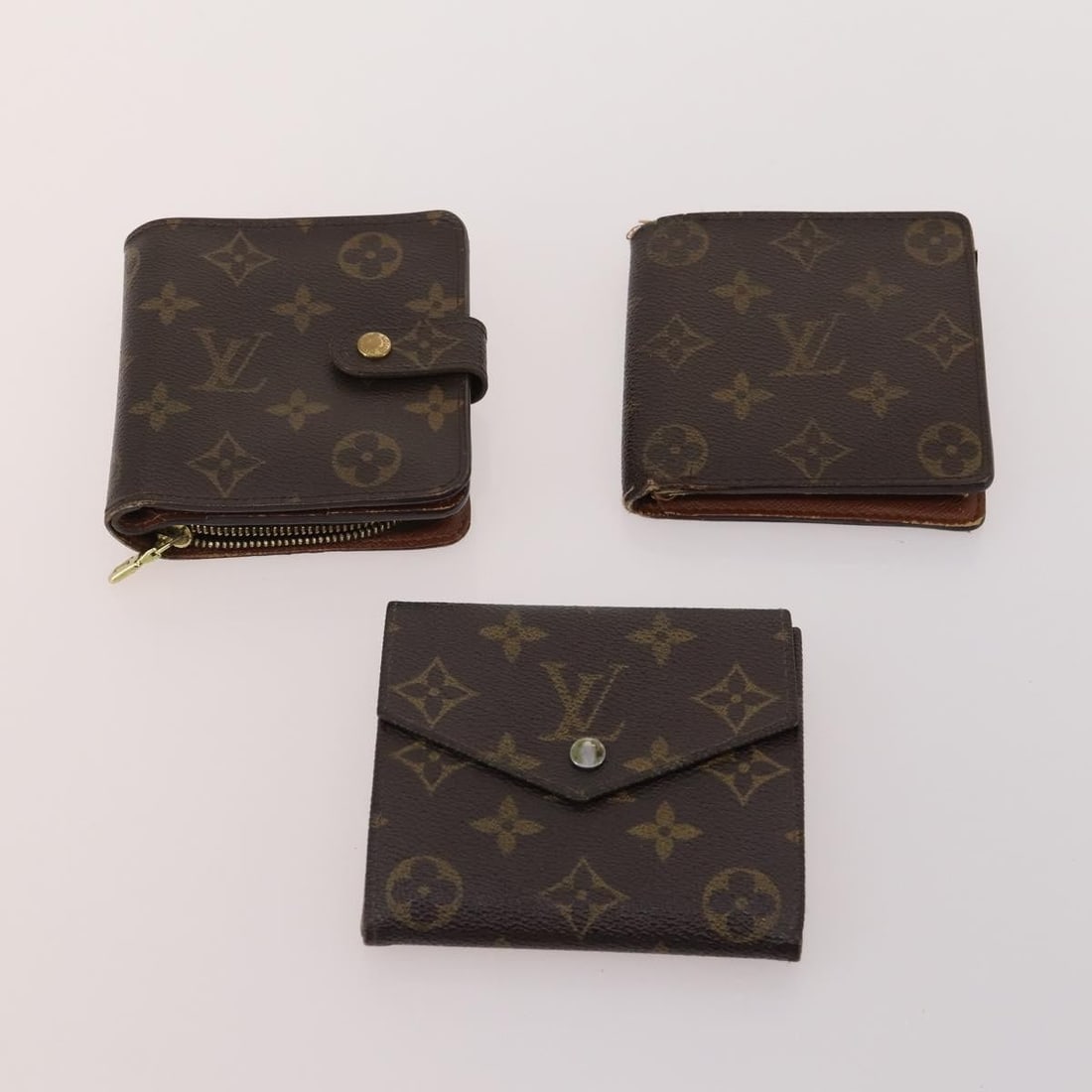 10 Louis Vuitton Monogram Canvas Wallets Bundle Auth CB204 - 9