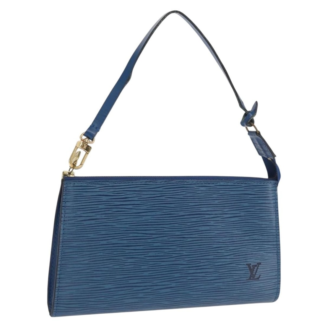 Epi Leather Blue Accessory Pouch M52985 by Louis Vuitton: Epi Leather Blue Accessory Pouch M52985 by Louis Vuitton This Louis Vuitton Epi Pochette Accessoires pouch is crafted from blue Epi leather and features a compact, elegant design. The accessory pouch 
