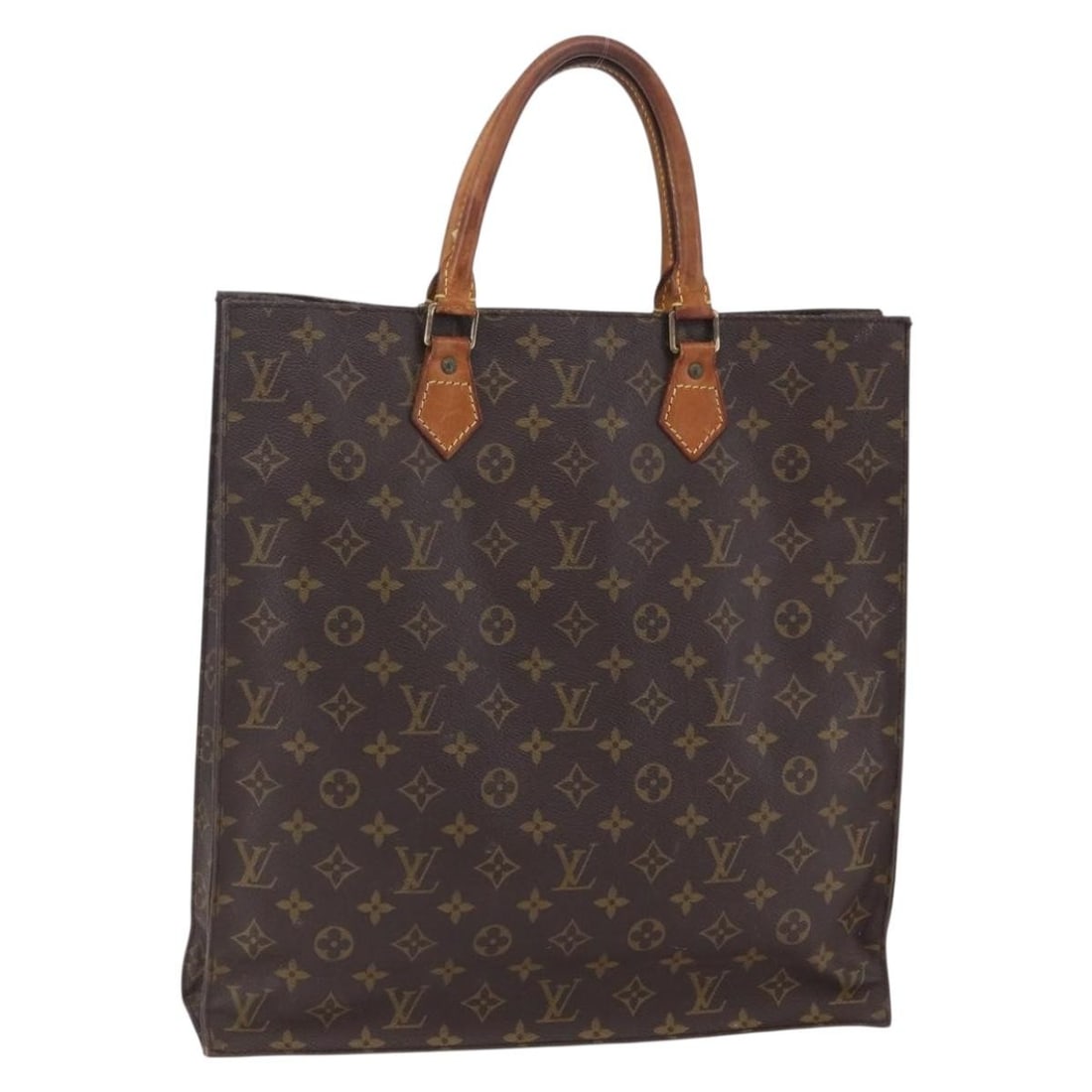 Louis Vuitton Sac Plat Monogram Canvas Tote M51140: Louis Vuitton Sac Plat Monogram Canvas Tote M51140 This Louis Vuitton Monogram Sac Plat Hand Bag features the iconic monogram canvas exterior in a classic brown color. Designed for women, it includes 