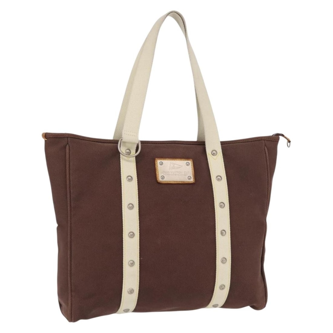 Louis Vuitton Antigua Cabas GM Canvas Brown Tote Bag M80662: Louis Vuitton Antigua Cabas GM Canvas Brown Tote Bag M80662 This Louis Vuitton Antigua Cabas GM tote bag features a brown canvas exterior and is designed in a classic, spacious silhouette. The bag is 
